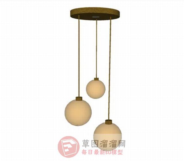 吊灯灯具SU模型
