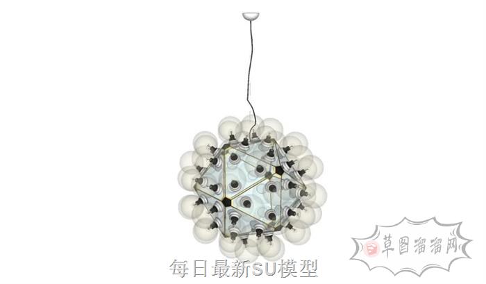 多面体吊灯灯具SU模型