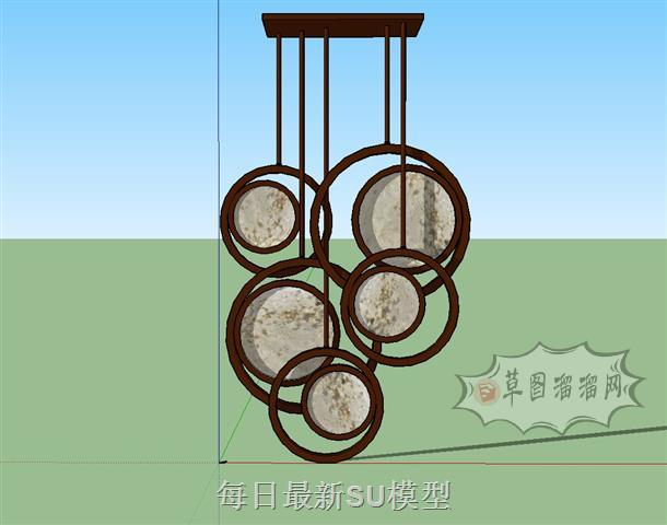 装饰吊灯灯具SU模型