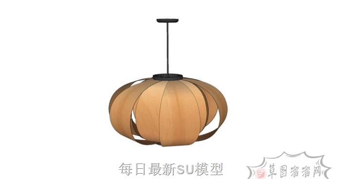 日式纸灯笼灯笼SU模型