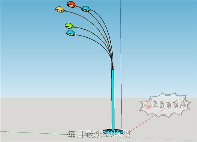 儿童落地灯灯具SU模型
