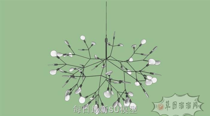 枝形吊灯灯具SU模型