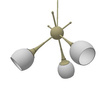 吊灯灯具SU模型