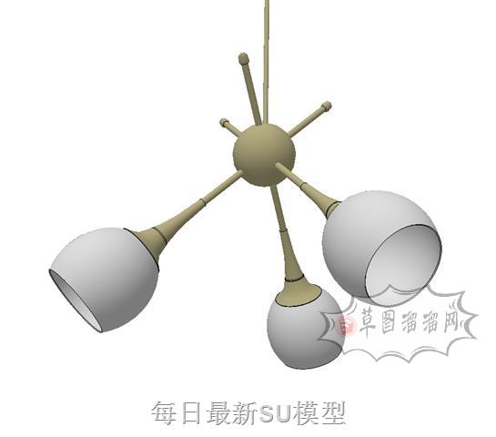 吊灯灯具SU模型