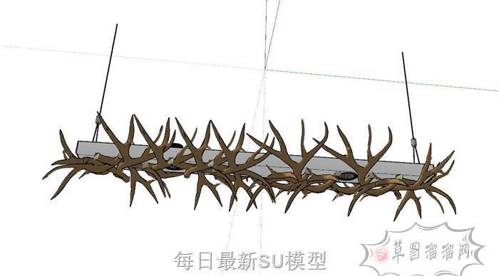 枝形吊灯灯具SU模型