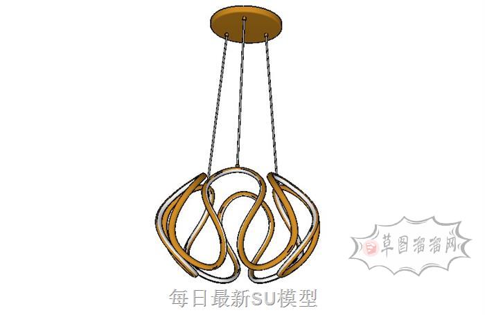 吊灯灯具SU模型