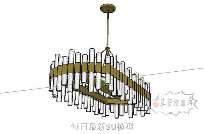 吊灯灯具SU模型