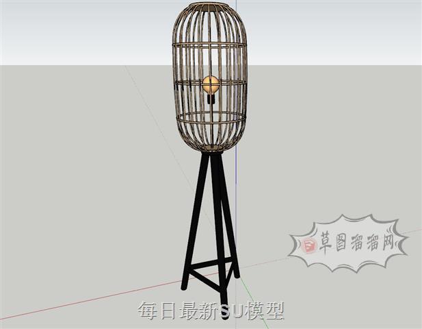落地灯SU模型