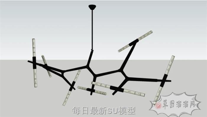 枝形吊灯灯具SU模型