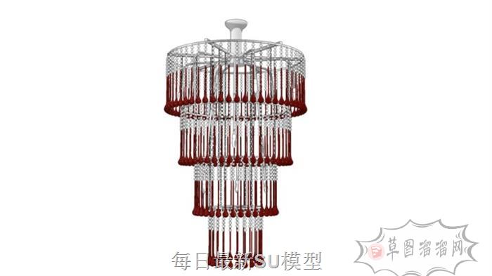 吊灯灯具SU模型