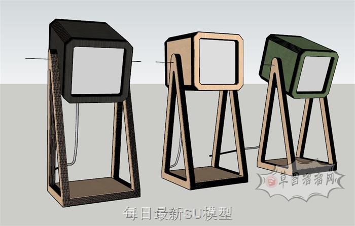 儿童台灯桌灯SU模型