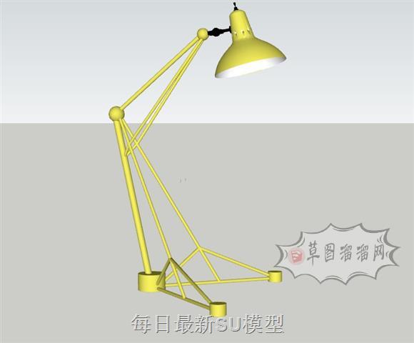 落地灯灯具SU模型