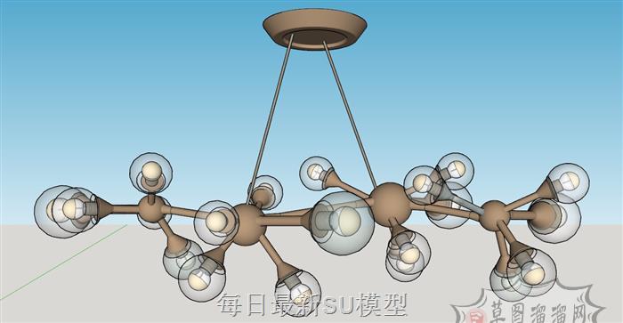 枝形吊灯灯泡SU模型