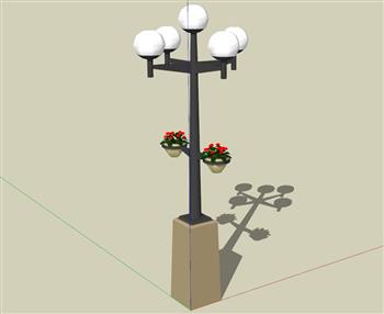 路灯灯具SU模型