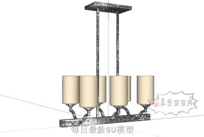 吊灯灯具SU模型