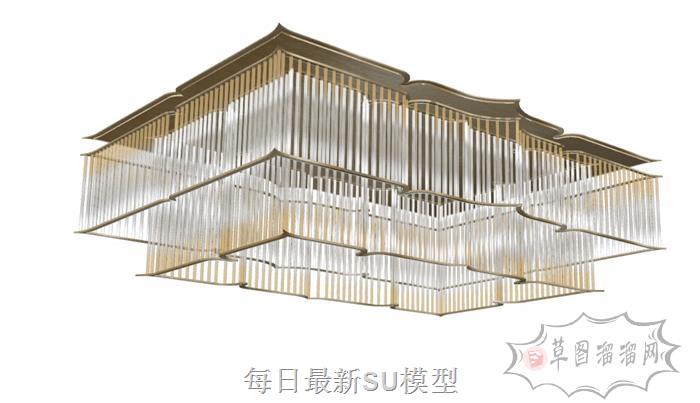 吊灯灯具SU模型