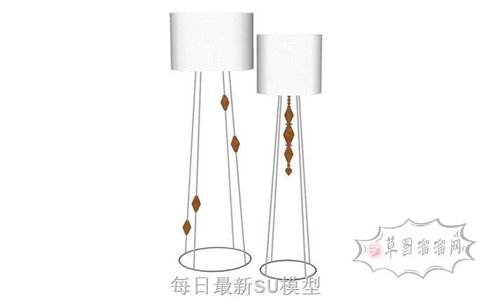 落地灯灯具SU模型