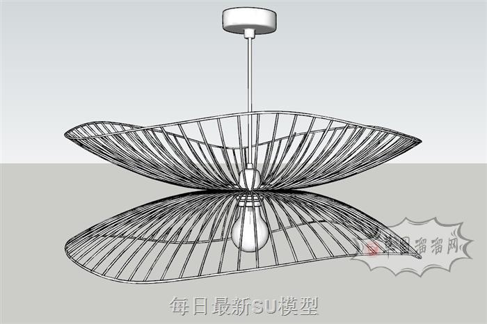 异形吊灯灯具SU模型