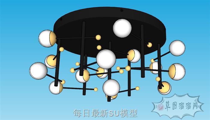 吸顶灯吊灯SU模型