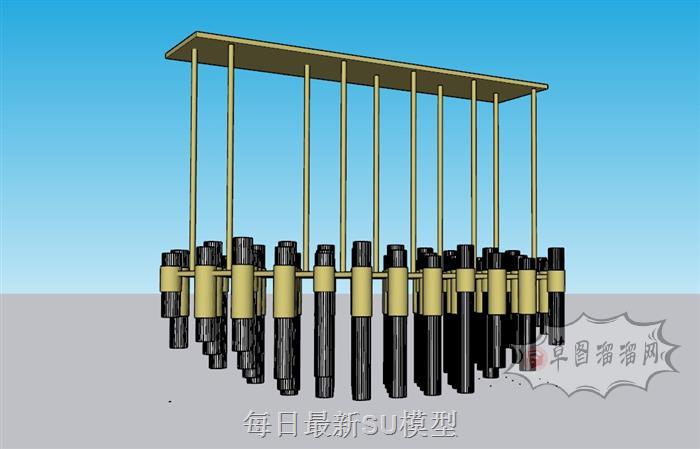 吊灯灯具SU模型