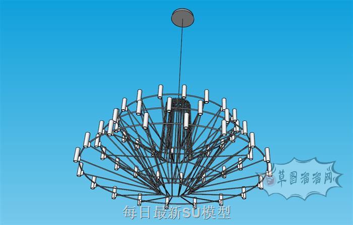 枝形吊灯灯具SU模型