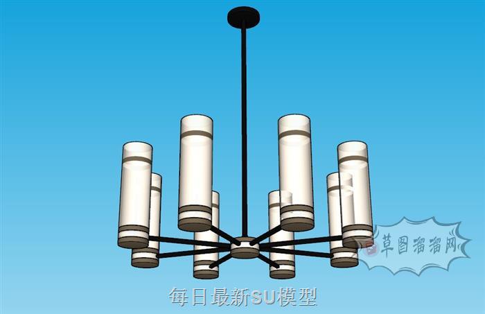 吊灯灯具SU模型
