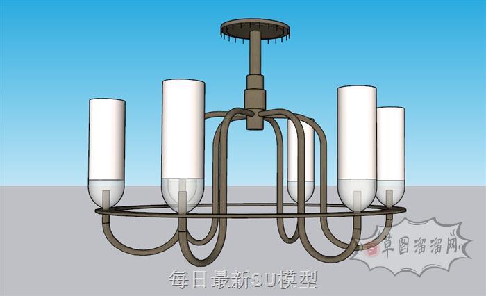 吊灯灯具SU模型