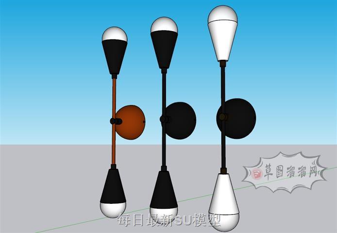 壁灯灯具SU模型