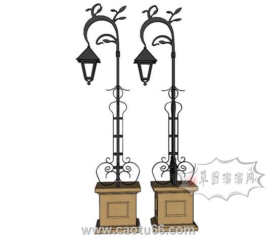 路灯SU模型