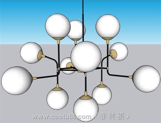 吊灯灯具SU模型