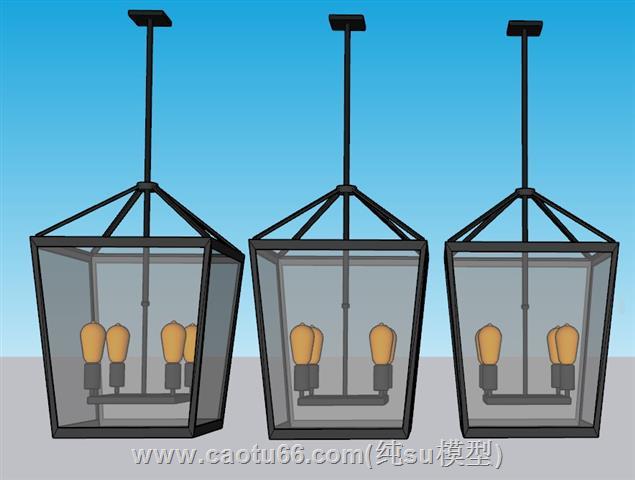 吊灯灯具SU模型