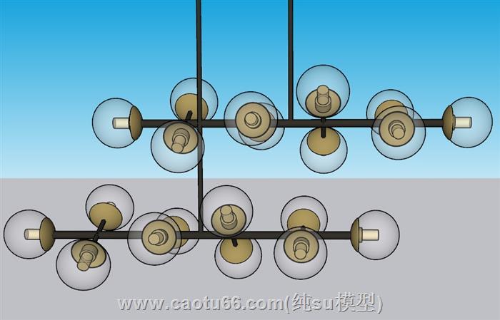 吊灯灯具SU模型