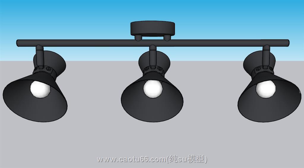 轨道灯射灯SU模型