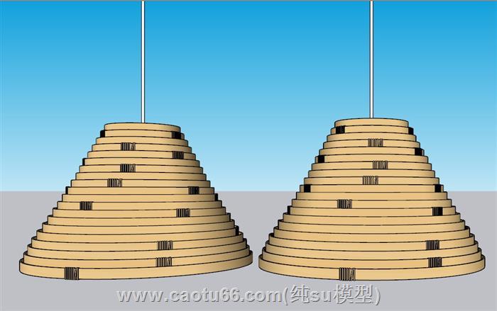 吊灯灯具SU模型