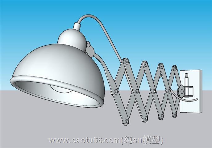 伸缩壁灯灯具SU模型