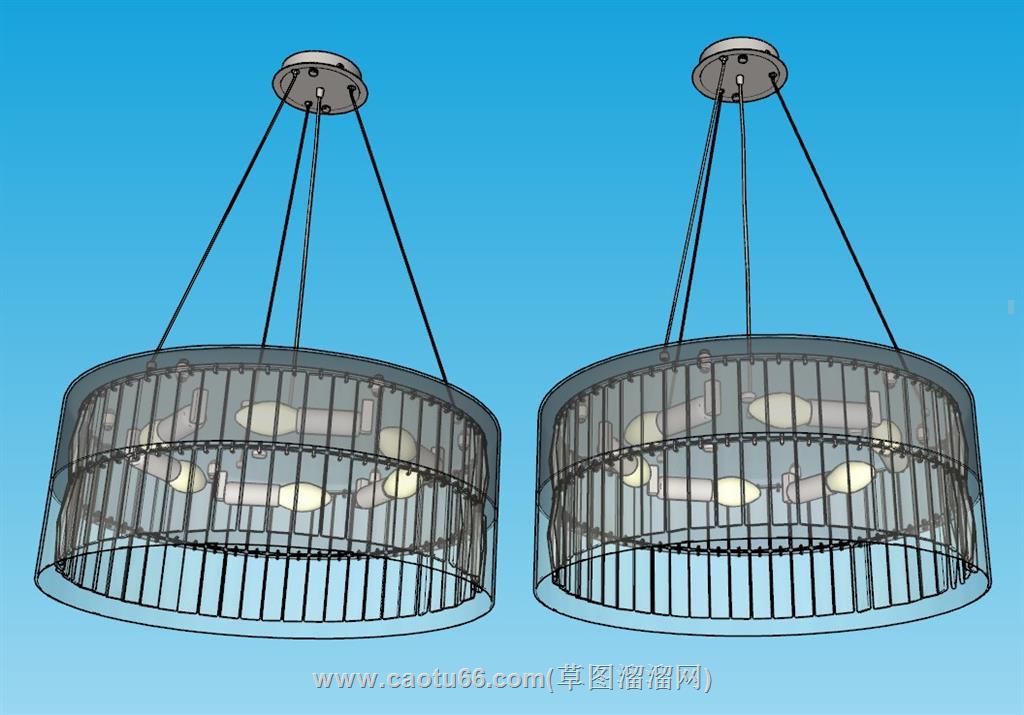 吊灯SU模型