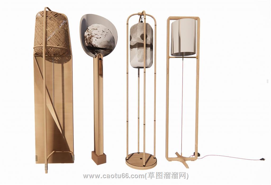 落地灯SU模型