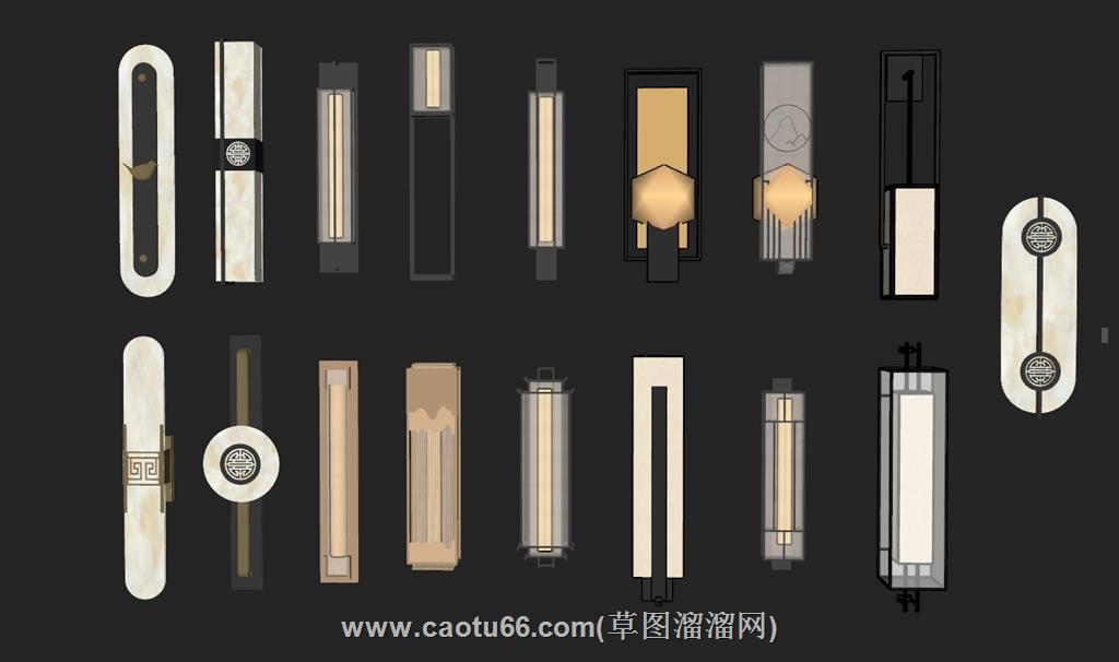 壁灯SU模型