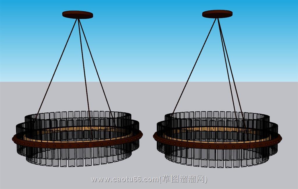 吊灯灯具SU模型