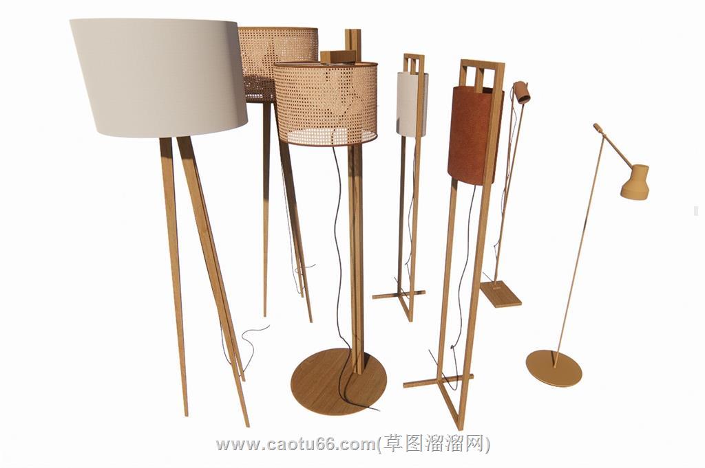落地灯灯具SU模型
