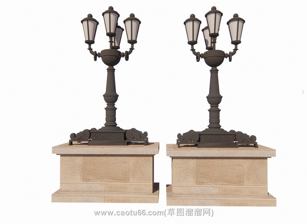 路灯SU模型