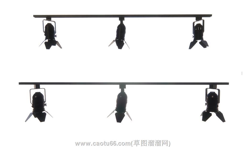 轨道灯射灯SU模型