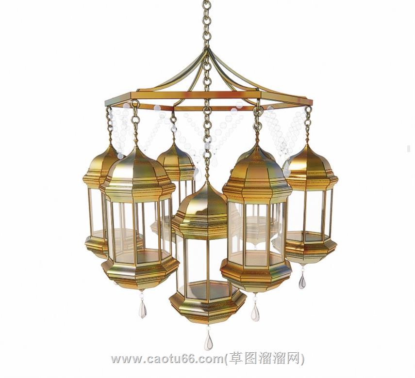 吊灯灯具SU模型