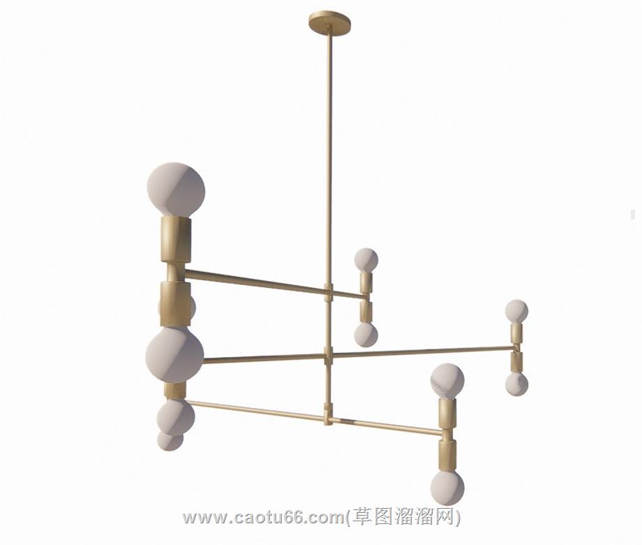 吊灯灯具SU模型