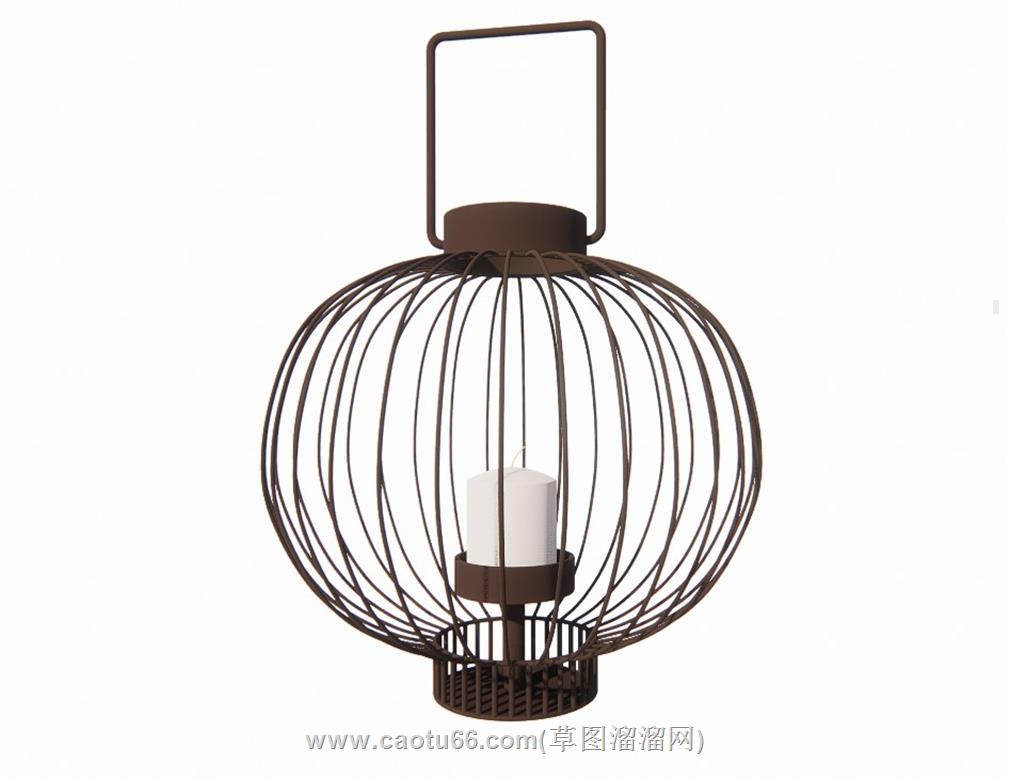 落地灯SU模型
