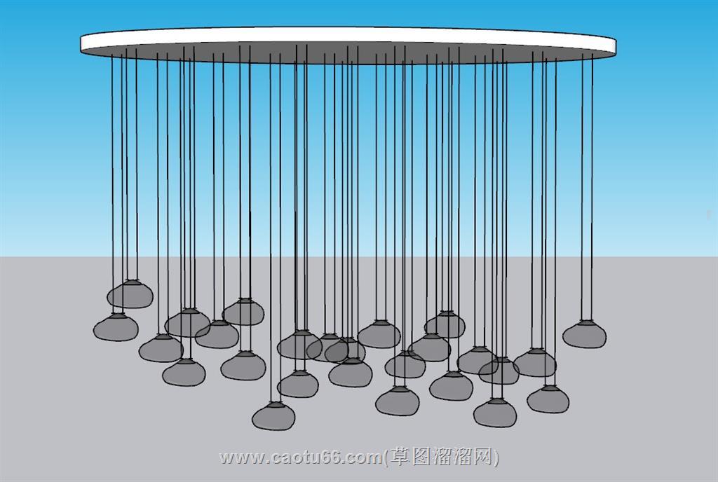 吊灯SU模型
