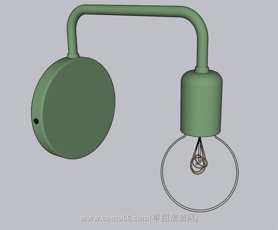 简约壁灯SU模型