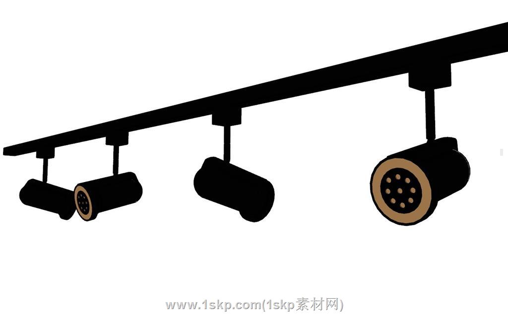 轨道灯射灯SU模型