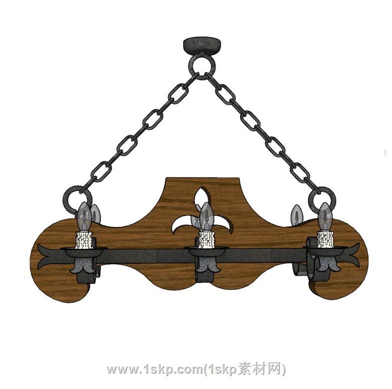 吊灯灯具SU模型