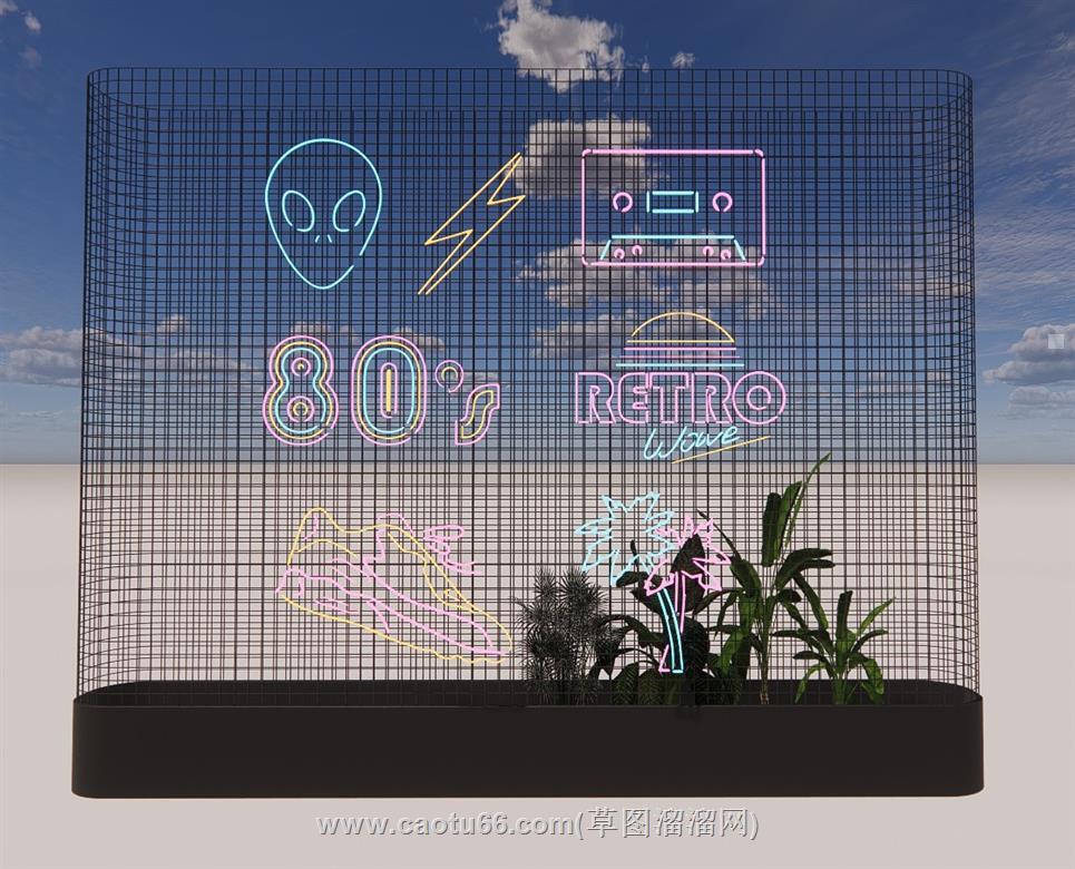 霓虹灯SU模型